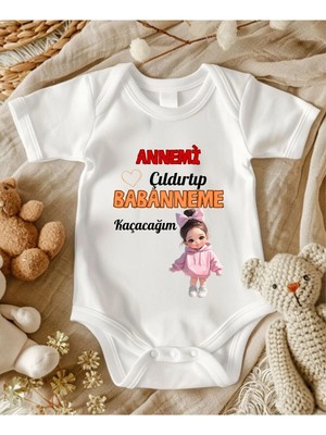 Lupi Babaanne Yazılı Bebek Zıbın % 100 Pamuk 52