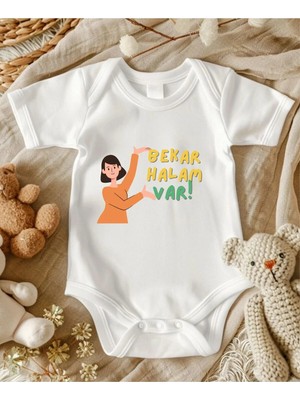 Lupi Hala Yazılı % 100 Pamuk Bebek Zıbın 424