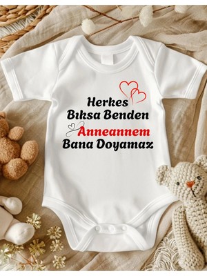 Lupi Anneanne Yazılı Bebek Zıbın % 100 Pamuk 53