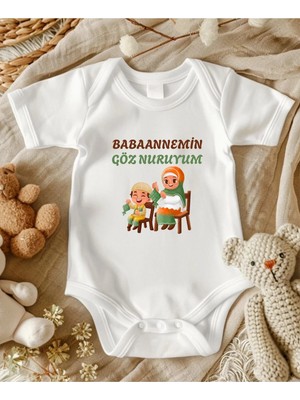 Lupi Babaanne Yazılı Bebek Zıbın % 100 Pamuk 18