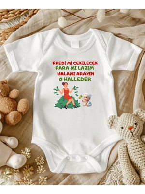 Lupi Hala Yazılı % 100 Pamuk Bebek Zıbın 114