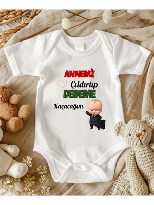 Lupi Dede Yazılı Bebek Zıbın % 100 Pamuk 57