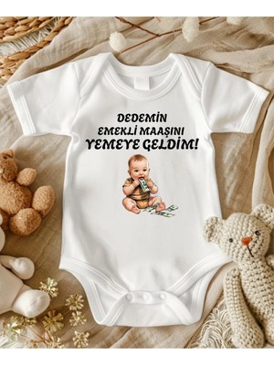 Lupi Dede Yazılı Bebek Zıbın % 100 Pamuk 72