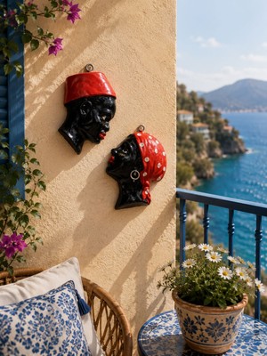 Yedirenk Hediyelik Eşya Yedirenk Hediyelik Nostaljik Arap Çift Duvar Süsü