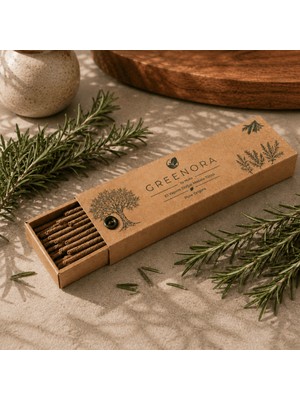 Greenora Pure Origins El Yapımı Doğal Masala Tütsü 18'li Biberiye Günlük Reçinesi