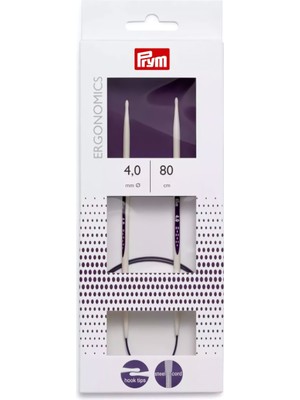 Prym Ergonomik Misinalı Örgü Şişi 80 cm 4 mm 215804
