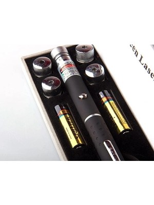 Fırsatkolik Yeşil Lazer Pointer 8000 Mw  5 Başlıklı