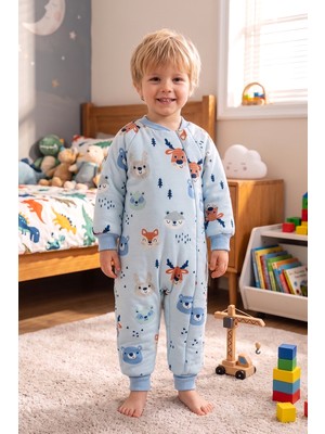 Babymod Ayıcık Desenli 2,5 Tog Elyaf Dolgulu Premium Kalite Kız Erkek Çocuk Uyku Tulumu