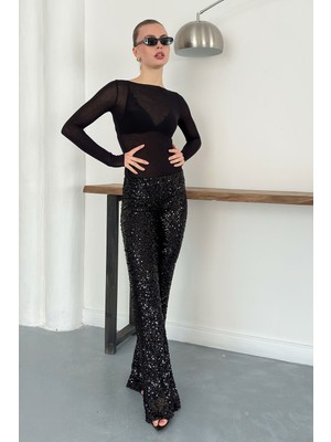 Very Moda Pullu Pantolon | D2936