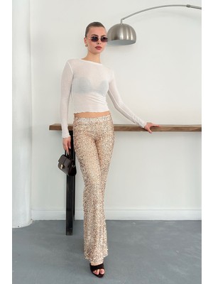 Very Moda Pullu Pantolon | D2936