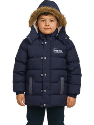 Cubbux Erkek Çocuk Kışlık Mont Su Iticili Soğuk Geçirmez Kürklü