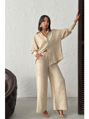 Very Moda Nakışlı Pantolon | F1900