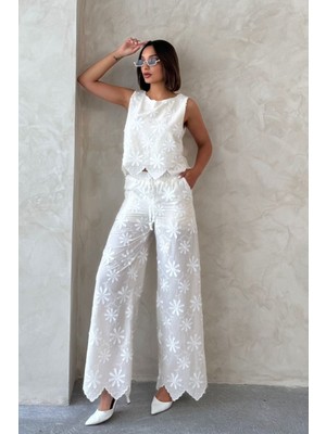Very Moda D 2913 Nakışlı Pantolon | D2913