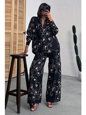 Very Moda Nakışlı Pantolon | F1900