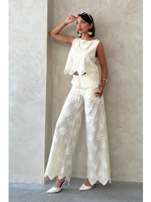 Very Moda D 2913 Nakışlı Pantolon | D2913