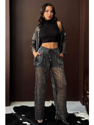 Very Moda Simli Piiseli Pantolon | F2066