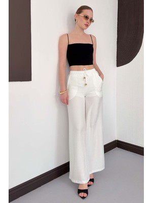 Very Moda Keten Pantolon | D2381