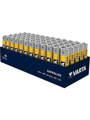 Fırsatkolik Varta Aaa Çinko Karbon Super Lıfe (60LI Paket)