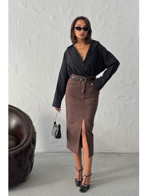 Very Moda Süet Etek | F1761