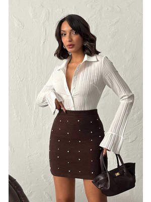 Very Moda Noktalı Etek | F1627