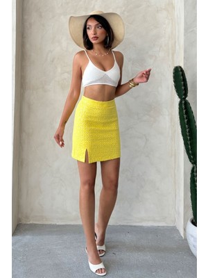 Very Moda Pullu Kot Etek | D2853