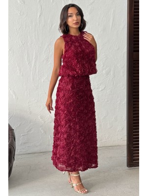 Very Moda Gül Süzüneli Etek | F2005