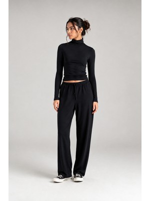 Mixxtrend Kadın Tencel Ultra Soft 5 Renk Bağcıklı Pantolon