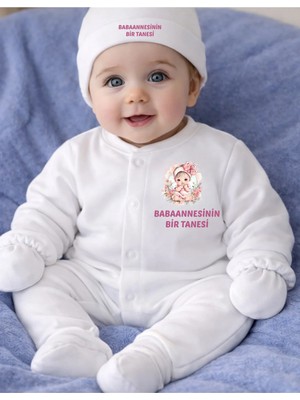 Lupi Babaanne Yazılı Kız Bebek Tulum