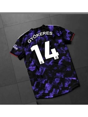 Arsenal 2025-26 Yeni Sezon Viktor Gyökeres Özel Konsept Forması (Mor)