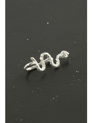 Zero Land Shophnrl Yılan Tragus Piercing 1 Adet Gümüş Rengi