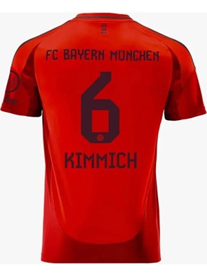 B.a.y.e.r.n M.ü.n.i.h 2024/25 Yeni Sezon Joshua Kimmich Iç Saha Forması(Red Kit)