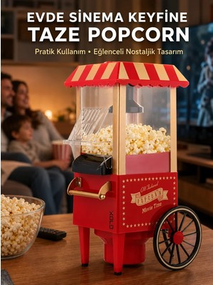 Laraheiser Yağsız Popcorn Makinesi Sıcak Hava ile Hızlı Patlatma