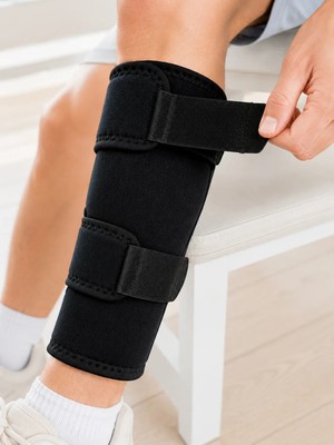 Laraheiser Ayarlanabilir Alt Baldırlık Baldır Destekliği Çift Bantlı Spor ve Günlük Kullanım