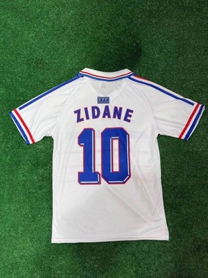 Fransa Millî Takımı Zidane 10 Futbol Forması Beyaz