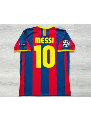 Lionel Messi 2010-11 Sezonu Barcelona Nostalji Yetişkin Forması ÖZEL543534534
