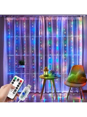 Zenviaa Tel Perde LED 3 x 3 M 300 LED Rgb ZNV2412