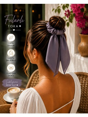 My Takı Store Yazlık Fularlı Saç Tokası