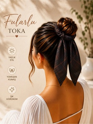 My Takı Store Yazlık Fularlı Saç Tokası