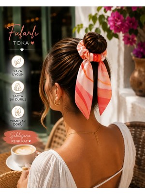 My Takı Store Yazlık Fularlı Saç Tokası