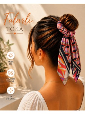 My Takı Store Yazlık Fularlı Saç Tokası