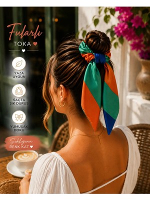 My Takı Store Yazlık Fularlı Saç Tokası