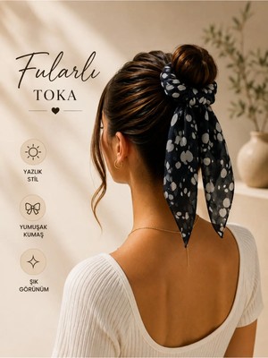 My Takı Store Yazlık Fularlı Saç Tokası