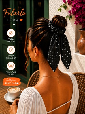 My Takı Store Yazlık Fularlı Saç Tokası