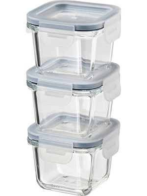 Ikea Ikea 365+ Cam 180 ml Cam Saklama Kabı Seti