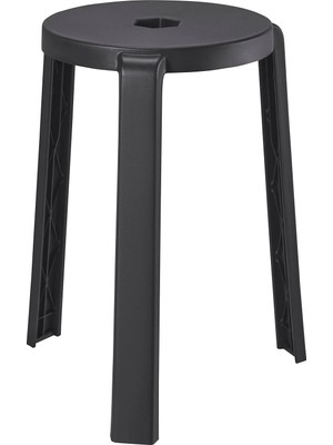 Ikea Ibbarbo Koyu Gri Tabure