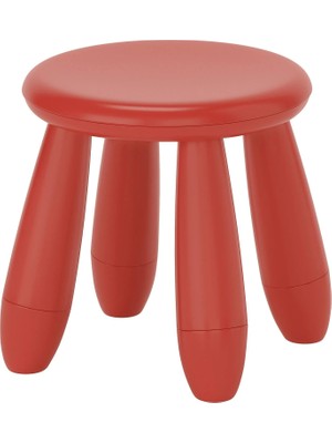 Ikea Mammut Kırmızı Çocuk Taburesi