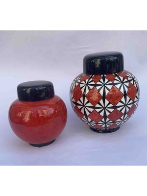 Arbe Art Gallery Seramik Küre Küp Yıldız Desen