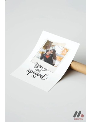 Modiwa Design Kişiye Özel You Are Special Polaroid Poster, Çerçevesiz Yüksek Kalite Duvar Afişi - Sevdiklerinize Özel Hediye