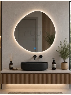 Nuun Dekor Asimetrik Dokunmatik Banyo Aynası