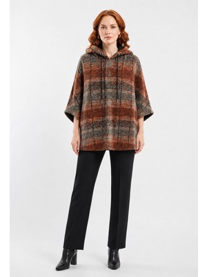 Neden Tekstil Kadın Kapüşonlu Oversize Desenli Sweatshirt